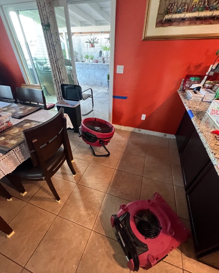 The water damage required a thorough restoration.
