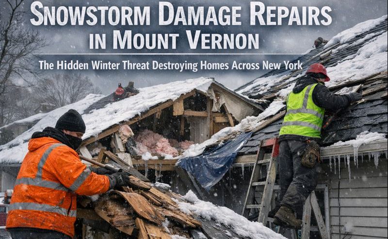 Snowstorm Damage Repairs in Mount Vernon
