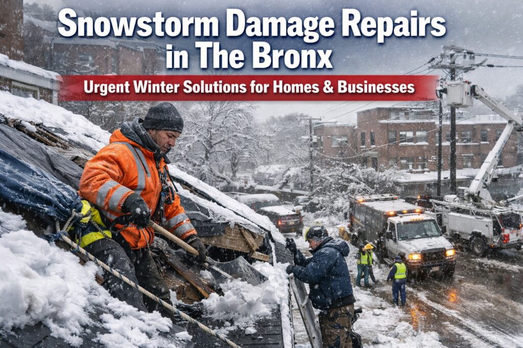 Snowstorm Damage Repairs in The Bronx