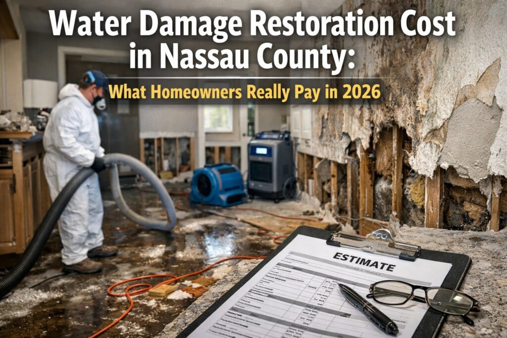 Water Damage Restoration Cost in Nassau County