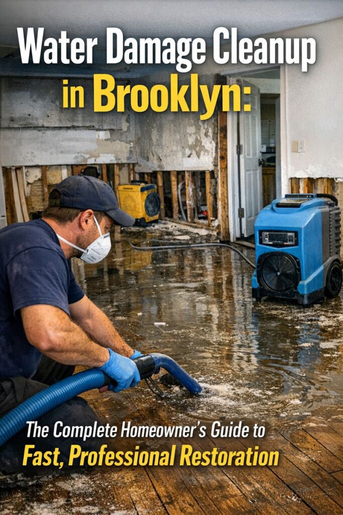 Water damage cleanup in Brooklyn