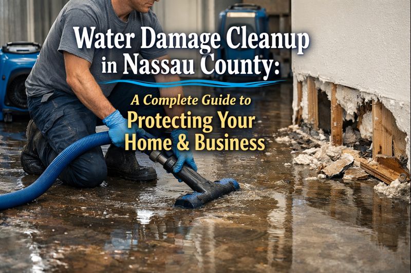 Water damage cleanup in Nassau County