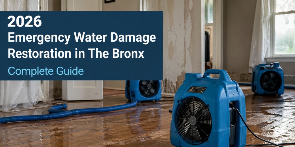 Emergency water damage restoration in The Bronx