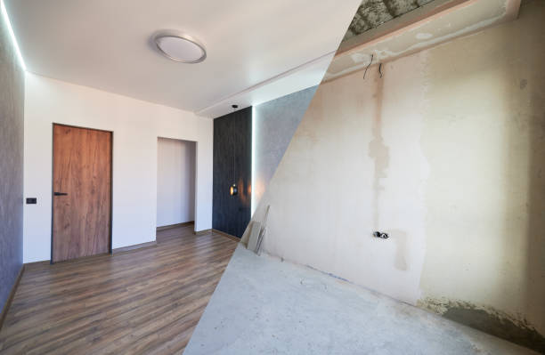 A room split diagonally shows How to Remove Mold: Safe Steps for Nassau County Homeowners