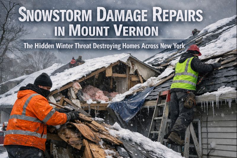 Snowstorm Damage Repairs in Mount Vernon: The Hidden Winter Threat Destroying Homes Across New York
