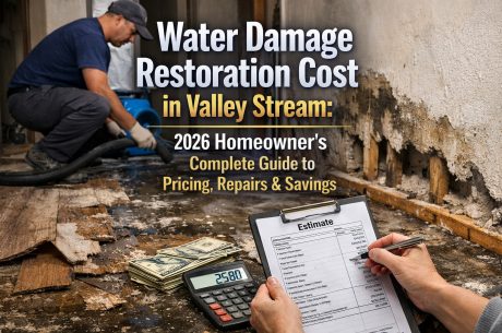 Water damage restoration cost in Valley Stream