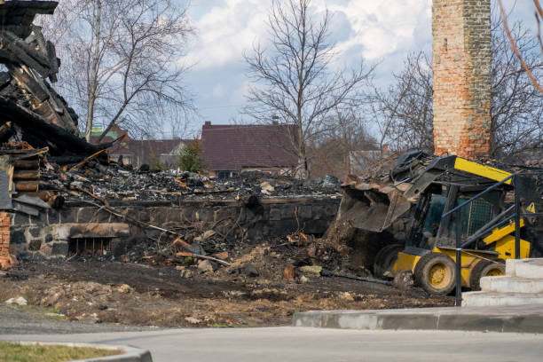 PuroClean team performing emergency fire damage restoration