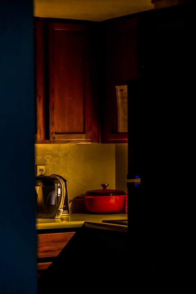 Small kitchen remodeling in Queens with space-saving layout