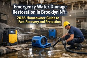 Emergency water damage restoration in Brooklyn NY