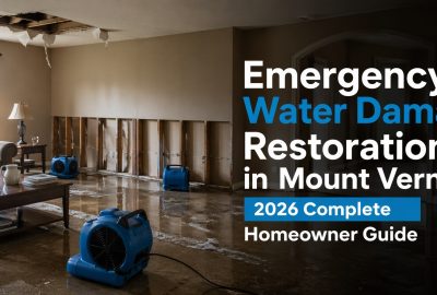 Emergency water damage restoration in Mount Vernon