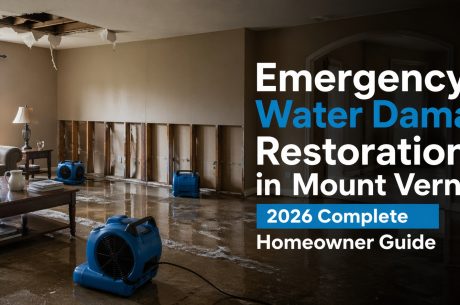 Emergency water damage restoration in Mount Vernon