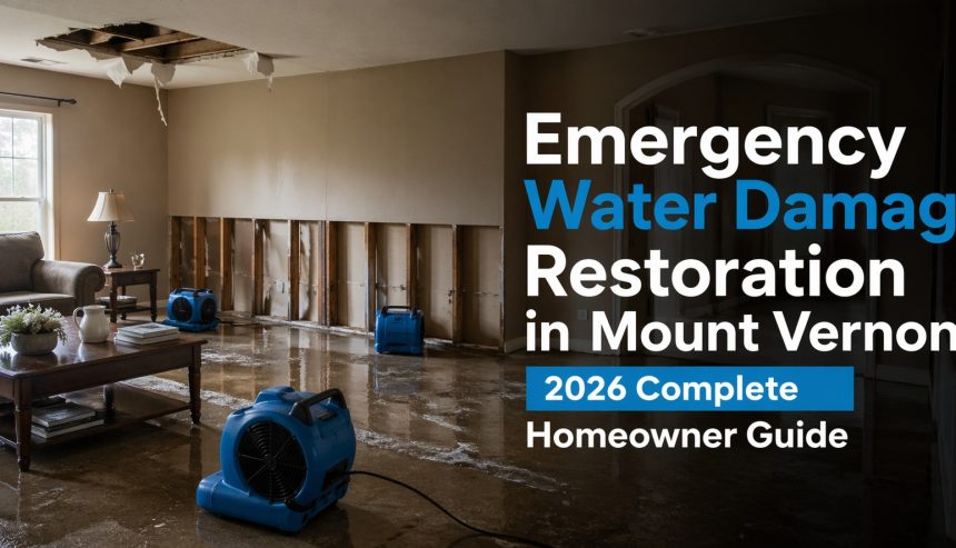 Emergency water damage restoration in Mount Vernon