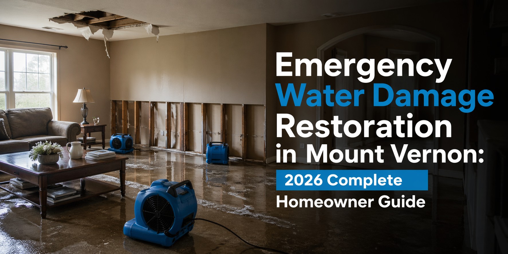 Emergency Water Damage Restoration in Mount Vernon: 2026 Complete Homeowner Guide