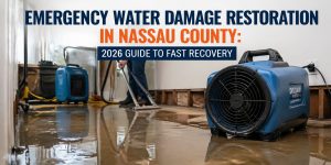 Emergency water damage restoration in Nassau County