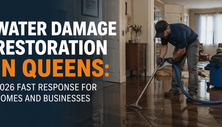 Emergency water damage restoration in Queens