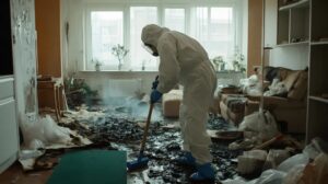 A professional team explaining how to choose a fire restoration company for home repairs.