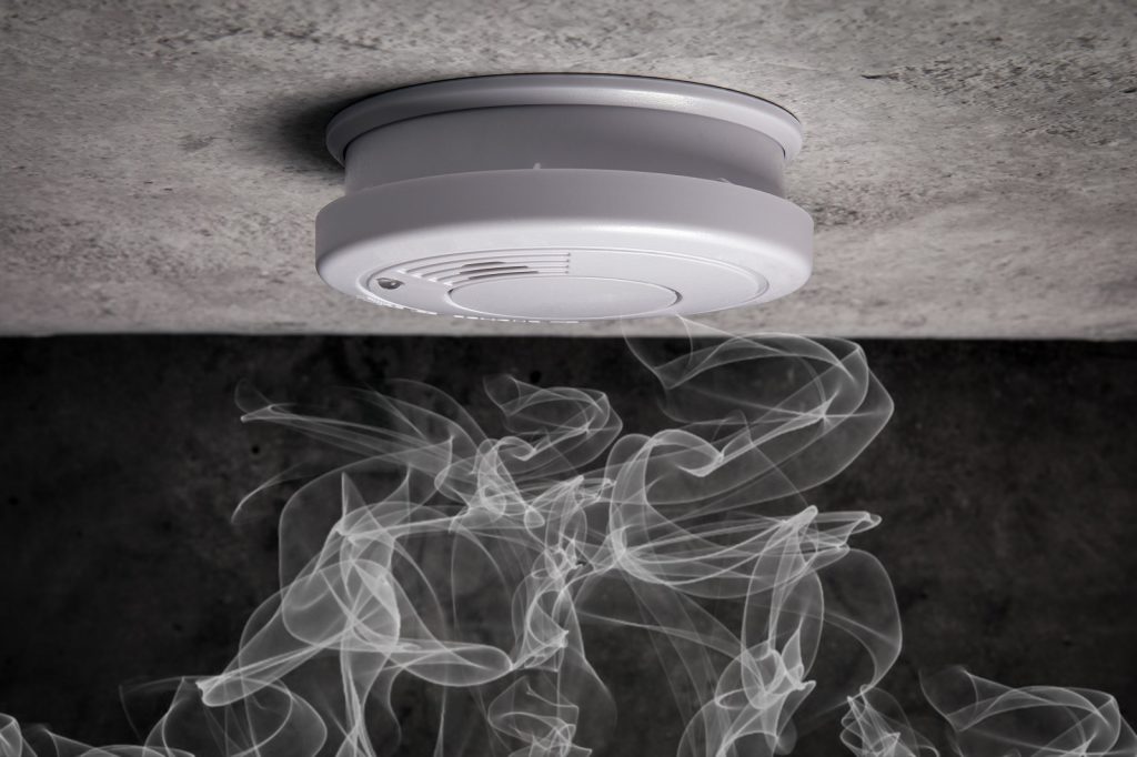 Fire safety in Stamford home with smoke alarm installed in hallway