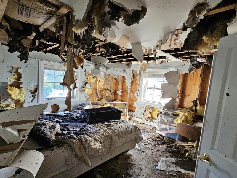 Portsmouth NH Post Fire with water damages from fire fighting efforts