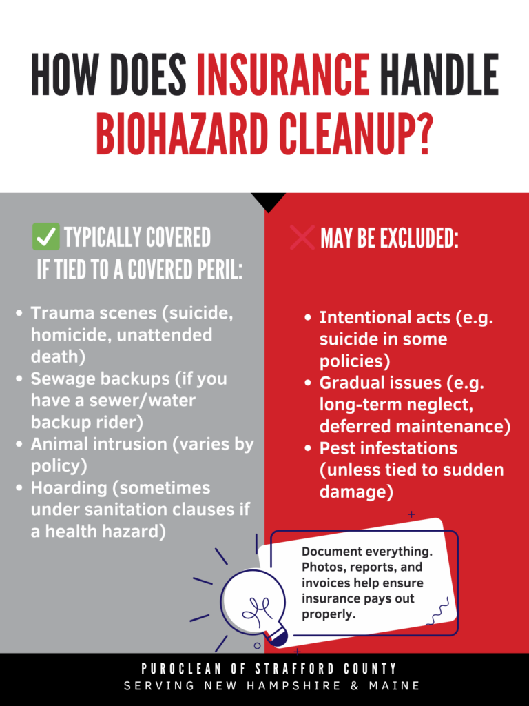 How Does Insurance Handle Biohazard Cleanup?