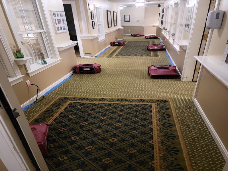 water damage from burst pipe in New Hampshire