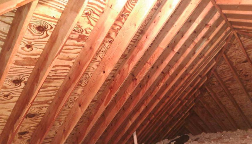 Attic Space after PuroClean of Strafford county mold remediation