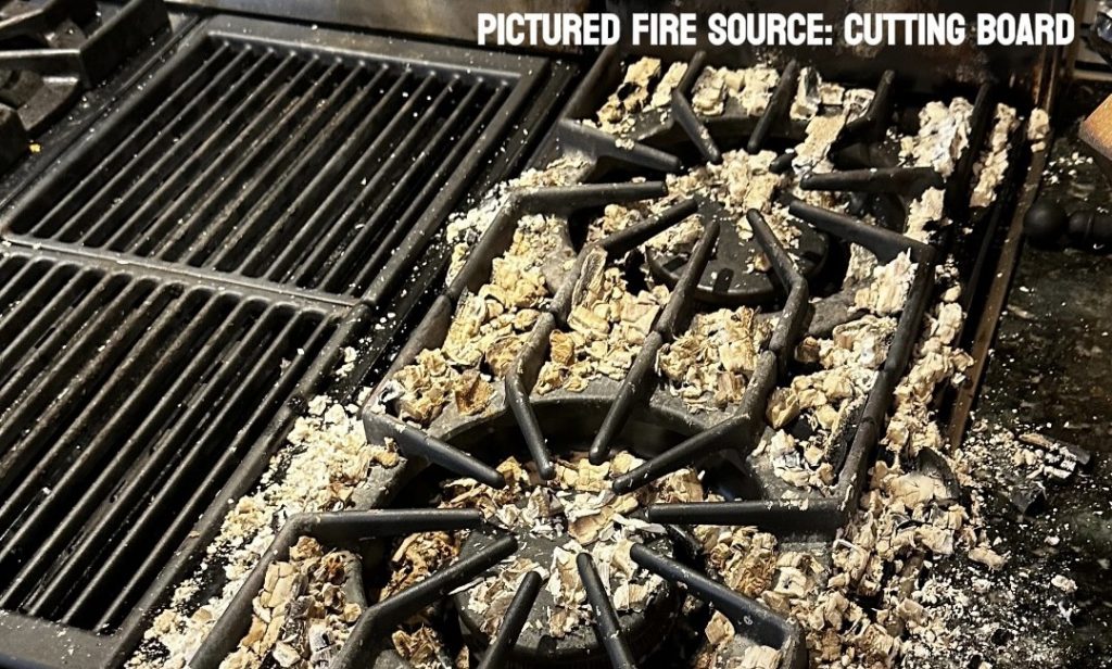 Cutting Board Starts Fire -New Hampshire Fire Damage 