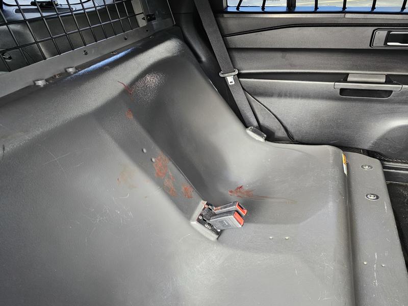 New Hampshire Police Cruiser - Cleaning and Sanitization of bodily fluids 