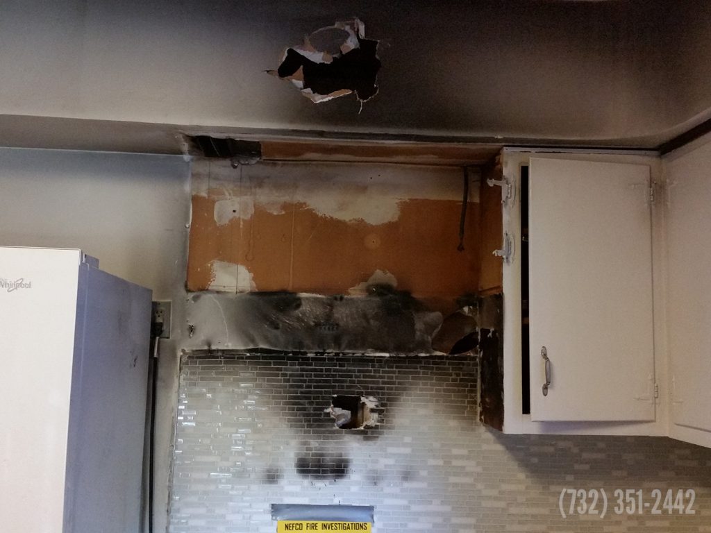 source fire, before of smoke and fire damage restoration