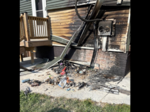 Professional emergency fire damage cleanup services restoring residential property after a fire.