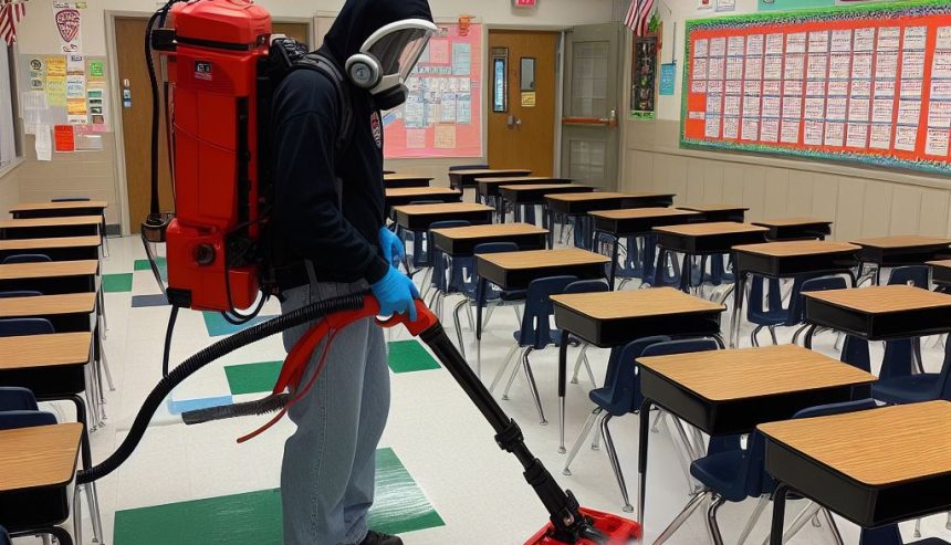 biohazard clean up around community