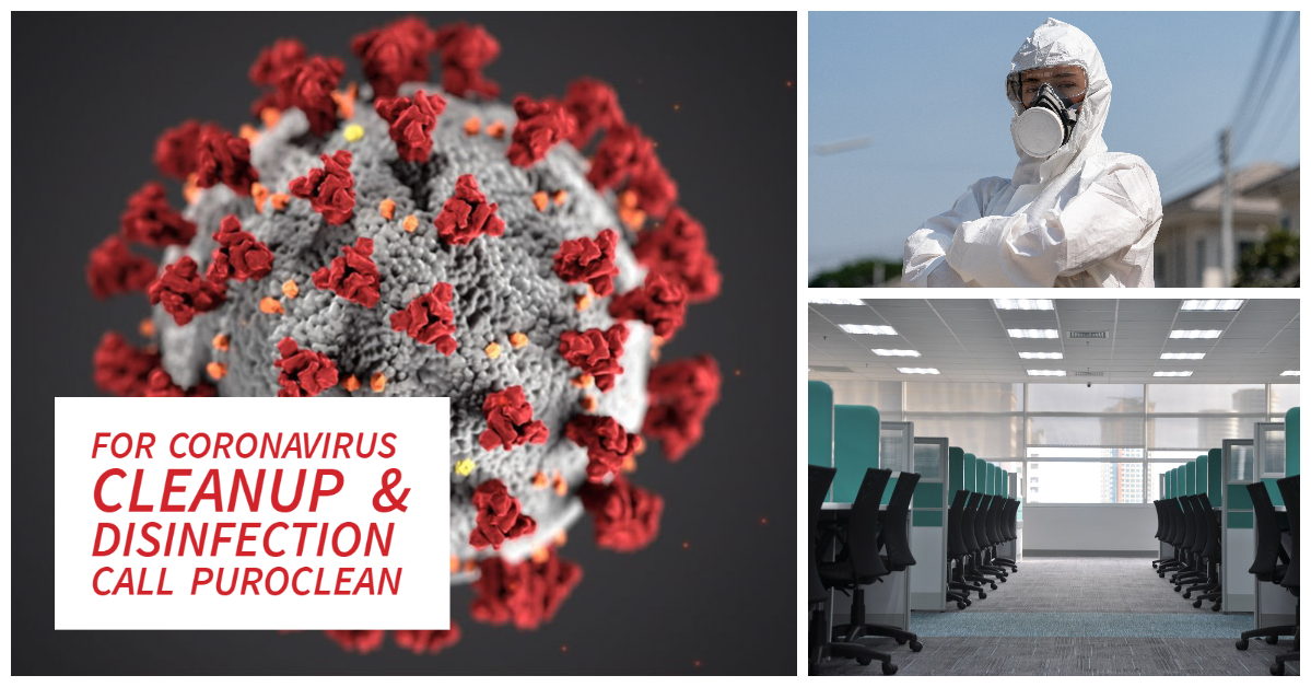 For Coronavirus Cleanup & Disinfection Services – Call PuroClean