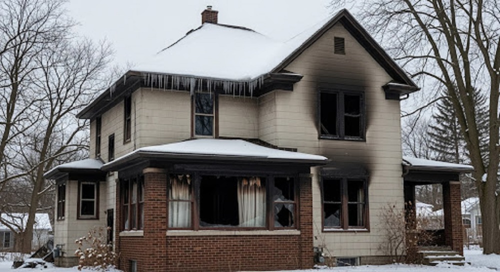 How Smoke Damage Impacts Indoor Air After a Winter House Fire