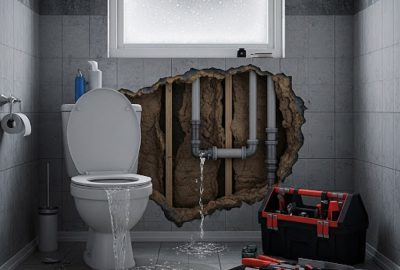 Frozen Toilet Overflows