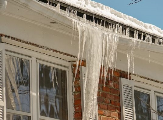 Icicles on House