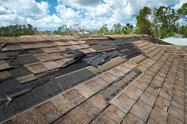 Water Damage from a roof