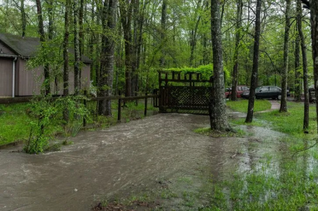 yard flooding spring
