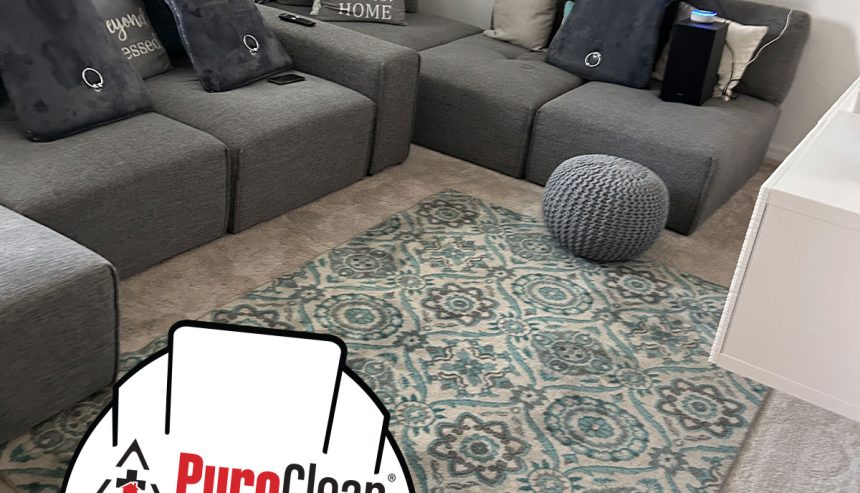 This is the living room completely soaked in water after a broken pipe. The chairs are elevated to prevent further damage. You need to choose the best water damage restoration company to help you with the most efficient process to properly dry a flooded home
