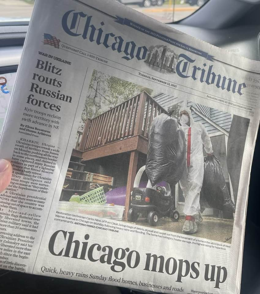 Chicago Tribune Features PuroClean Disaster Services’ Work in Assisting the Community