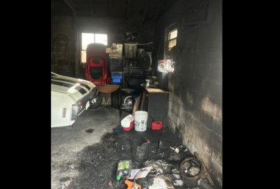 Professional emergency fire damage cleanup services restoring residential property after a fire.