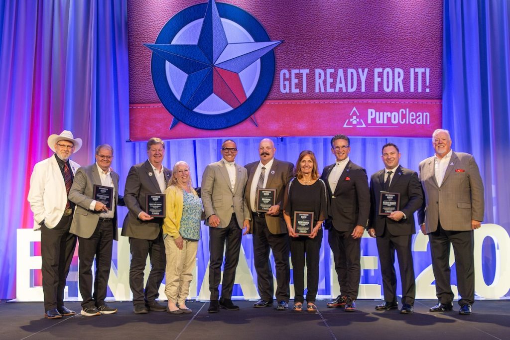 Mentors recognized with the PuroClean leadership team