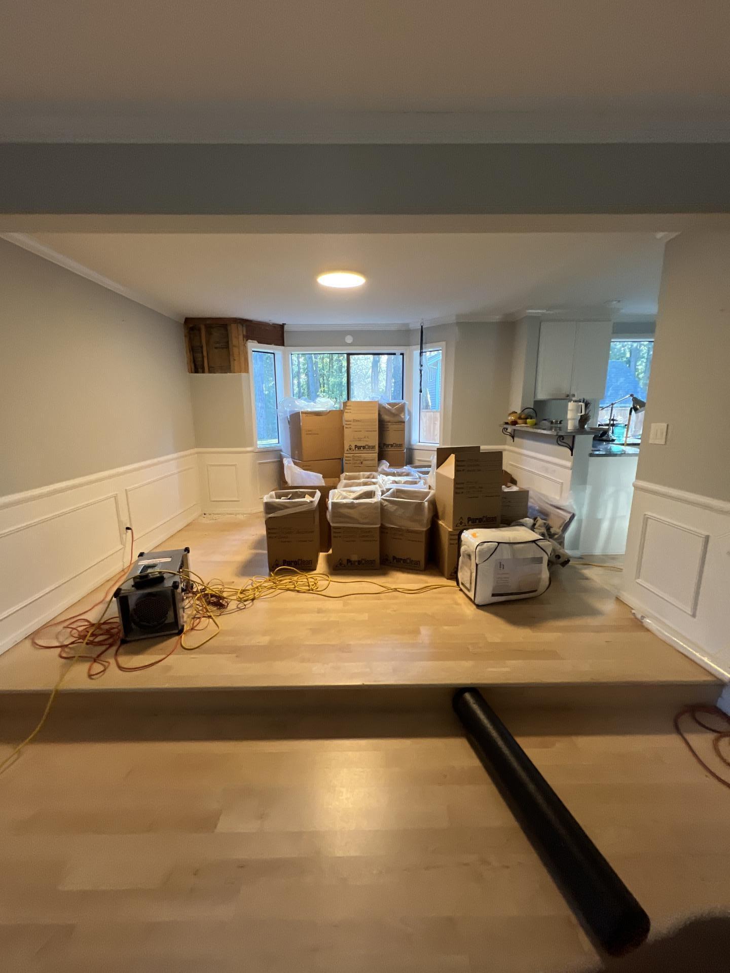 Stairway restoration progress