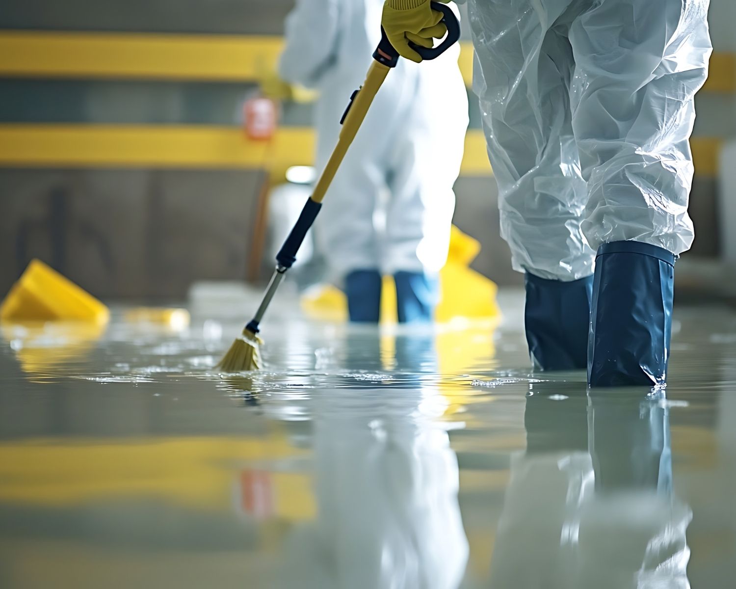 Water damage drying equipment in Bellevue home
