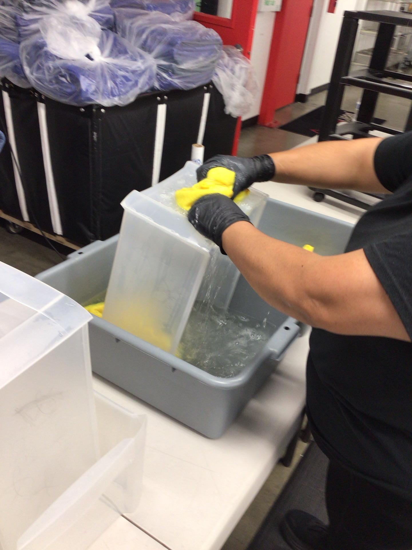 Restored items after ultrasonic cleaning