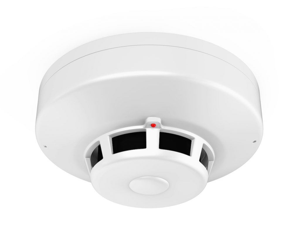 an ionization smoke alarm