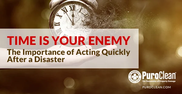 Time is Your Enemy – the Importance of Acting Quickly after a Disaster