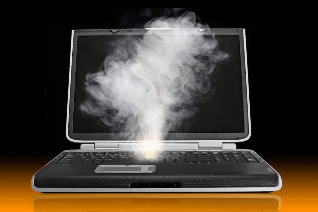 smoke damaged electronic