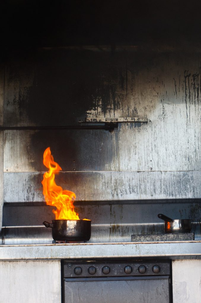 how to prevent a kitchen fire.