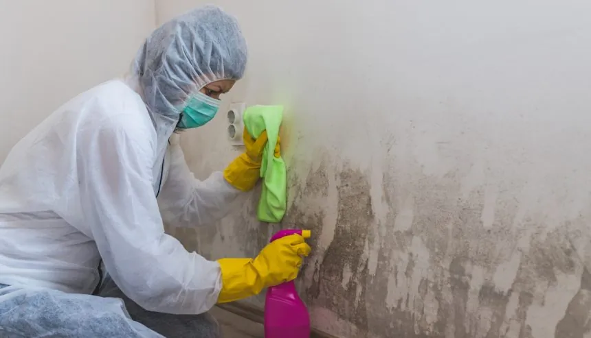 mold removal in progress