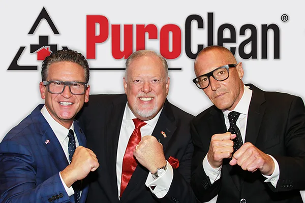 PuroClean owners Mark Davis, Steve White, and Frank Torre