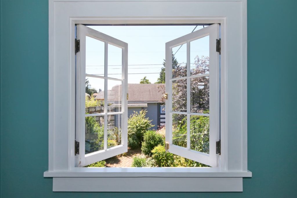 An open window can help reduce the sewer gas smell in your home.